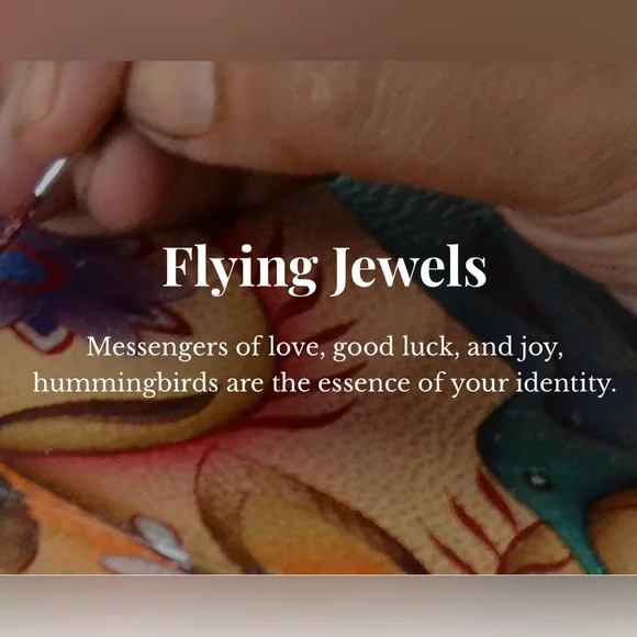 Anuschka Flying Jewels Small Ruched Flap Boho Shoulder Bag Limited Ed, Like New - Picture 13 of 14